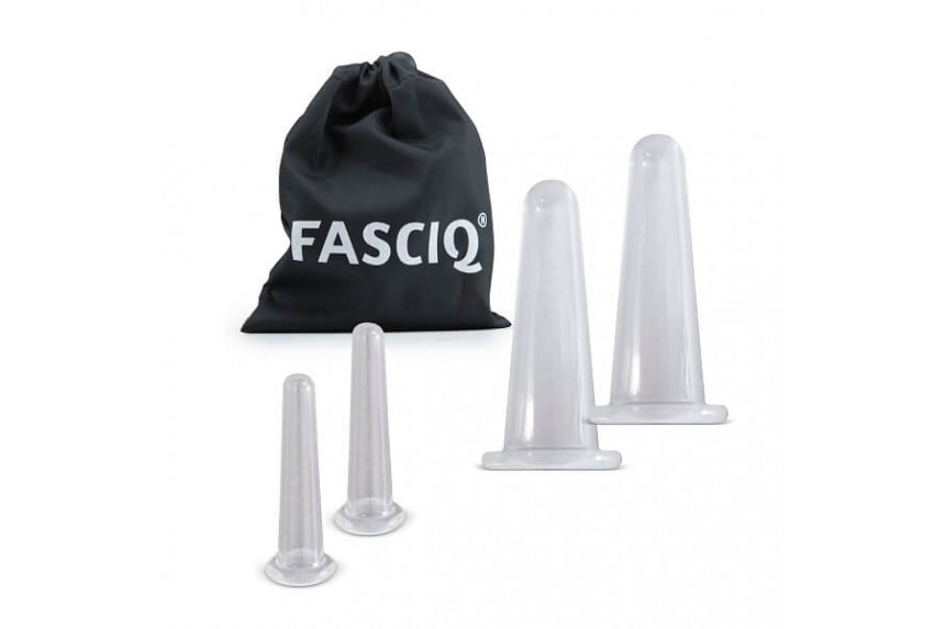 Набор силиконовых массажных банок FASCIQ® Facial Cuppingset 2 × mini en 2 × medium